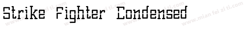 Strike Fighter Condensed字体转换